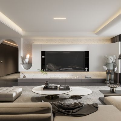 现代客厅,简约风格客厅,现代客厅带灯光材质,现代极简客厅, 现代客厅,休息大厅和客厅