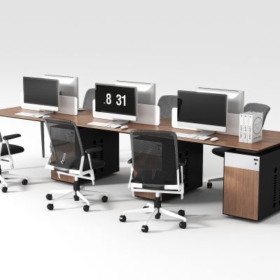 现代办公桌椅组合