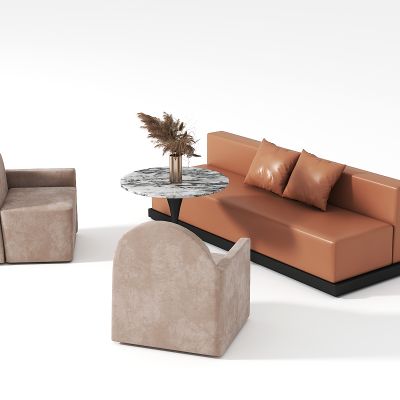 洽谈沙发茶几组合