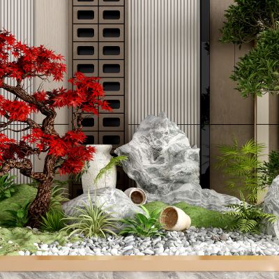 现代植物堆景观小品