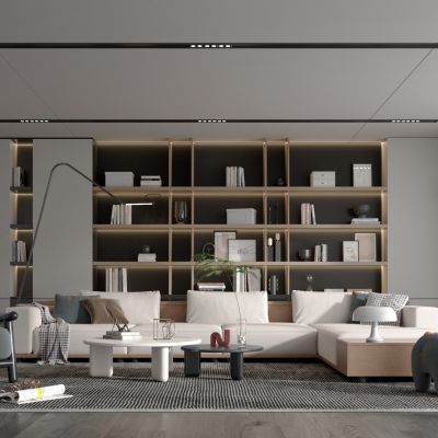 现代风格的客厅