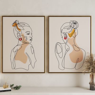 现代女性艺术挂画