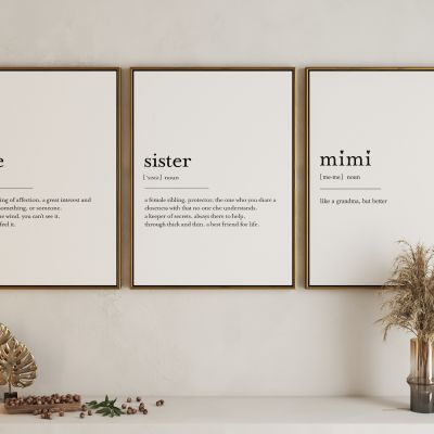 北欧英文书法字挂画