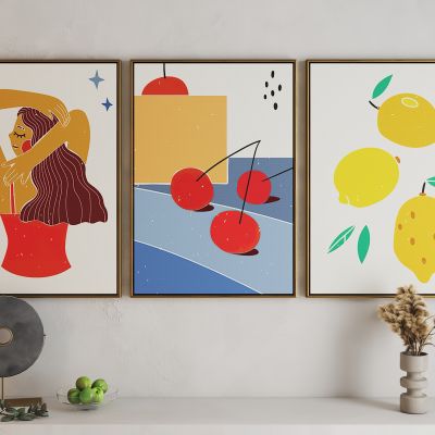 现代活力卡通海报挂画