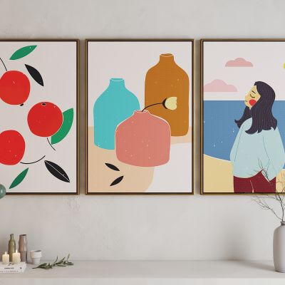 现代活力卡通海报挂画