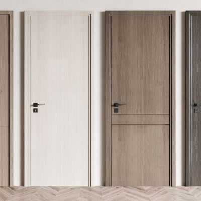 现代单开门 房门 卧室门