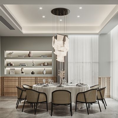 侘寂风餐厅包厢