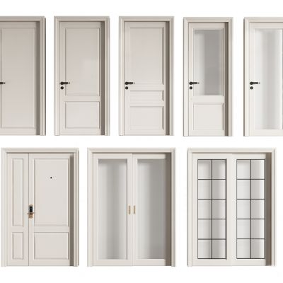 现代单开门 双开门 玻璃门