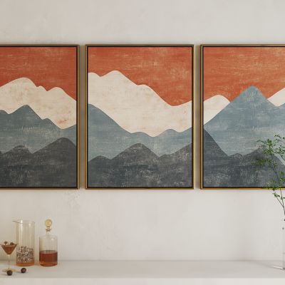 北欧云海群山艺术挂画