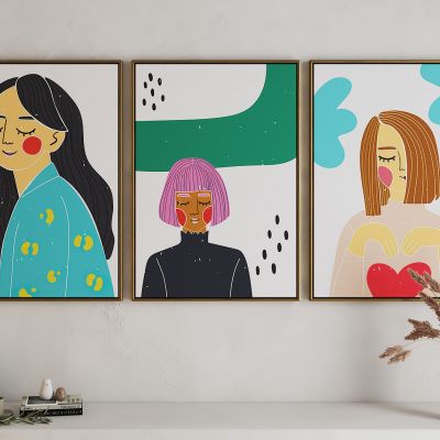 现代活力卡通海报挂画