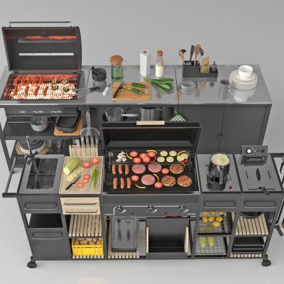 现代户外烧烤架 烤炉