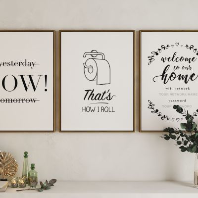 北欧线稿白描艺术挂画