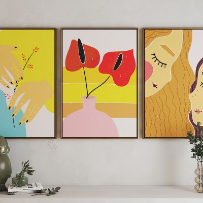 现代活力卡通海报挂画