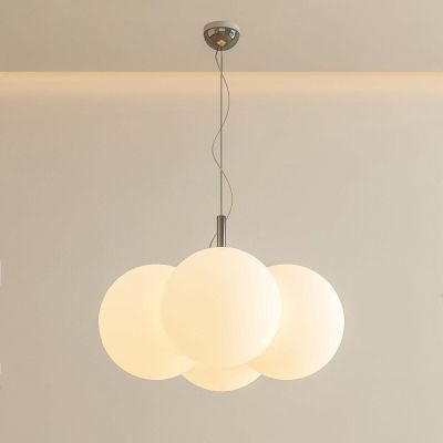 现代白色球形吊灯