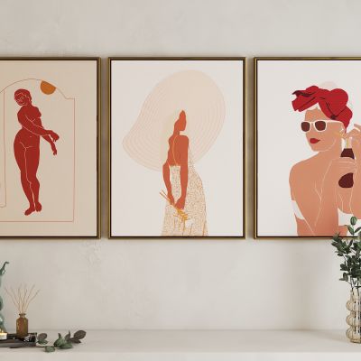 现代女性艺术挂画