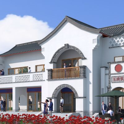 中式建筑，园林古建，仿古建筑，小公建，古建，四合院，庭院