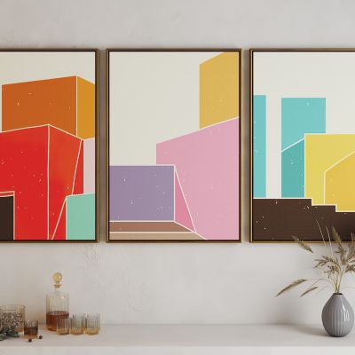 现代活力卡通海报挂画