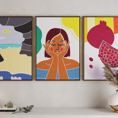 现代活力卡通海报挂画