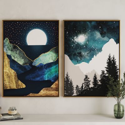 北欧森林群山艺术挂画