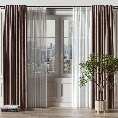 现代窗帘 窗纱