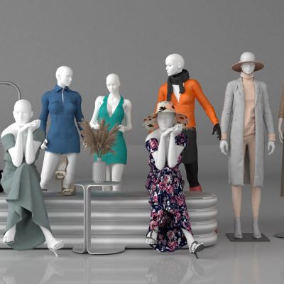 现代女装模特服饰