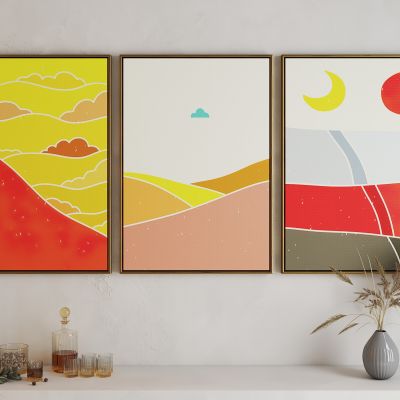 现代活力卡通海报挂画