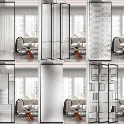 现代玻璃屏风 隔断