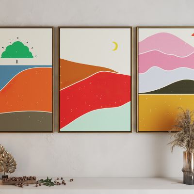 现代活力卡通海报挂画