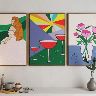 现代活力卡通海报挂画