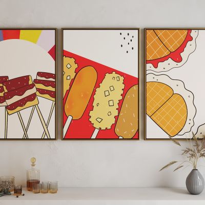 现代活力卡通海报挂画