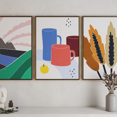 现代活力卡通海报挂画