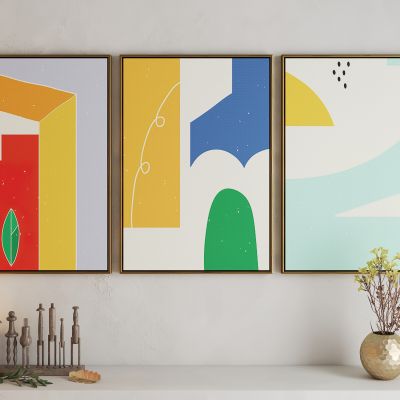 现代活力卡通海报挂画