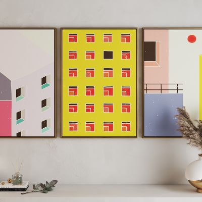 现代活力卡通海报挂画