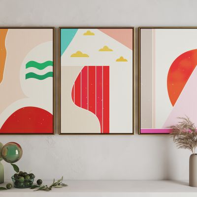 现代活力卡通海报挂画