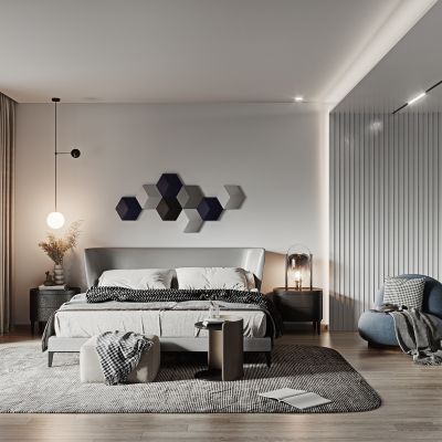 现代卧室