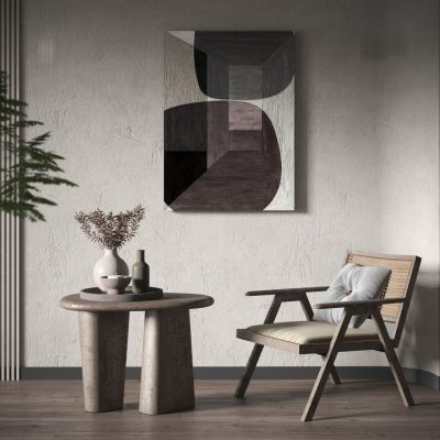 侘寂休闲椅 椅子茶几组合 藤编椅