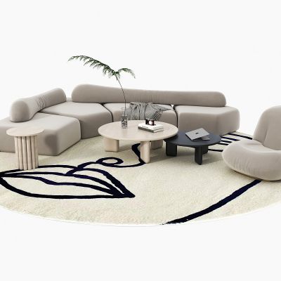 现代沙发茶几组合