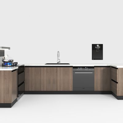 现代集成灶橱柜