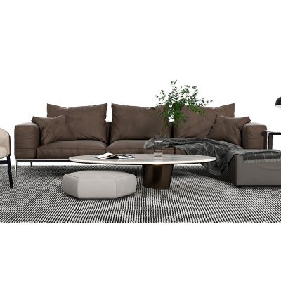 现代沙发茶几组合