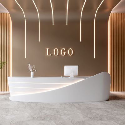 现代办公前台 公司前台 接待台 收银台 吧台 接待处 简约前台