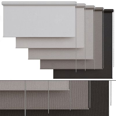 现代布艺卷帘 窗帘