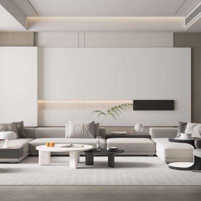 现代风格的客厅