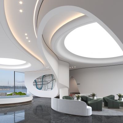 现代异形售楼处空间