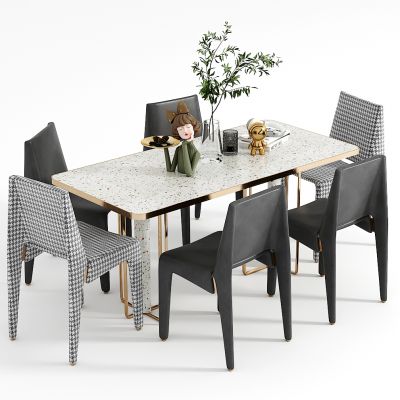 现代餐桌椅组合