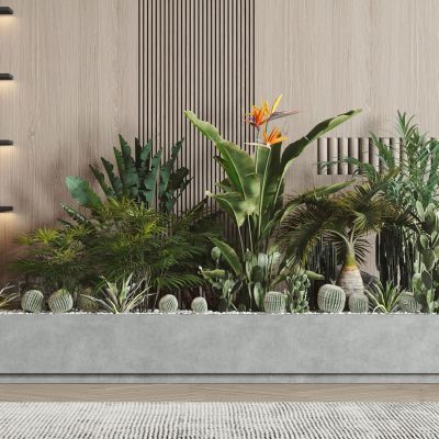 现代旅人蕉绿植堆小品