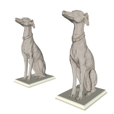 狗，雕塑，狗雕塑，动物雕塑，惠灵顿犬，装置艺术，公共艺术，石雕，摆件，陈设，美陈，装饰物，装饰品