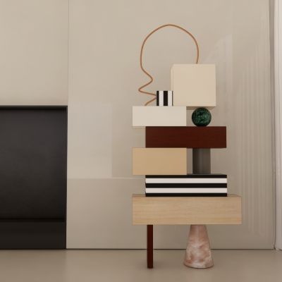 现代几何抽象装饰柜