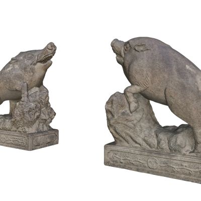雕塑，猪雕塑，猪，飞猪，石雕，雕塑雕像，陈设饰品，装饰摆件，石像，生肖