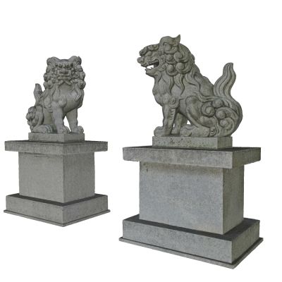 雕塑，石狮子， 狮子，吉祥之物，石雕，雕塑雕像，陈设饰品，装饰摆件，辟邪物品