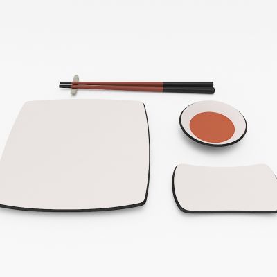 餐具，中式餐具，筷子，碗，盘子，碟子醋，厨房，日式餐具